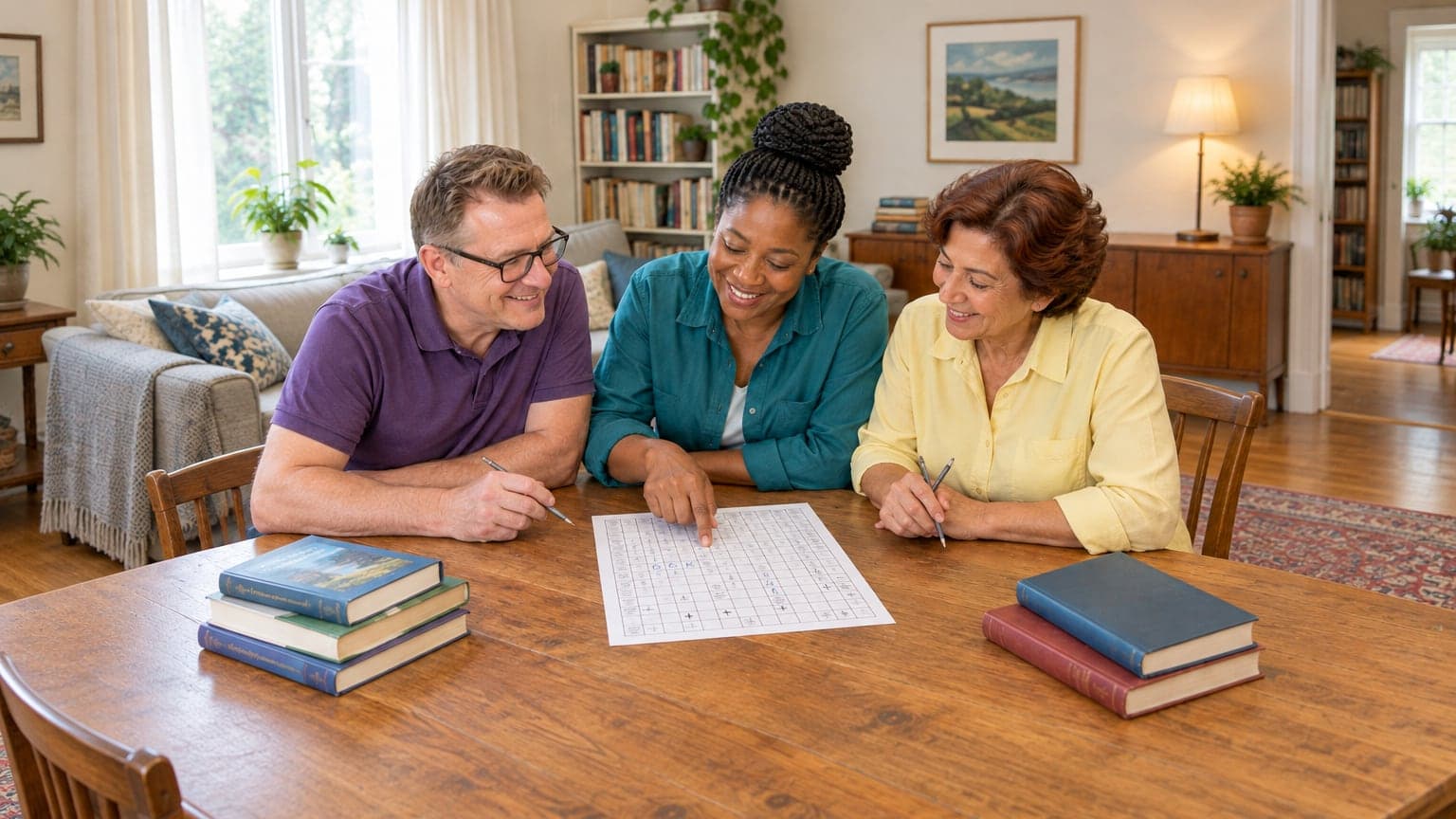 Book Club Games for Adults: Crossword and Word Ideas