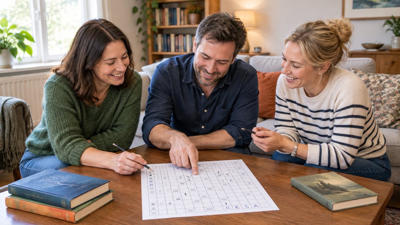 Book Club Games for Adults: Crossword and Word Ideas