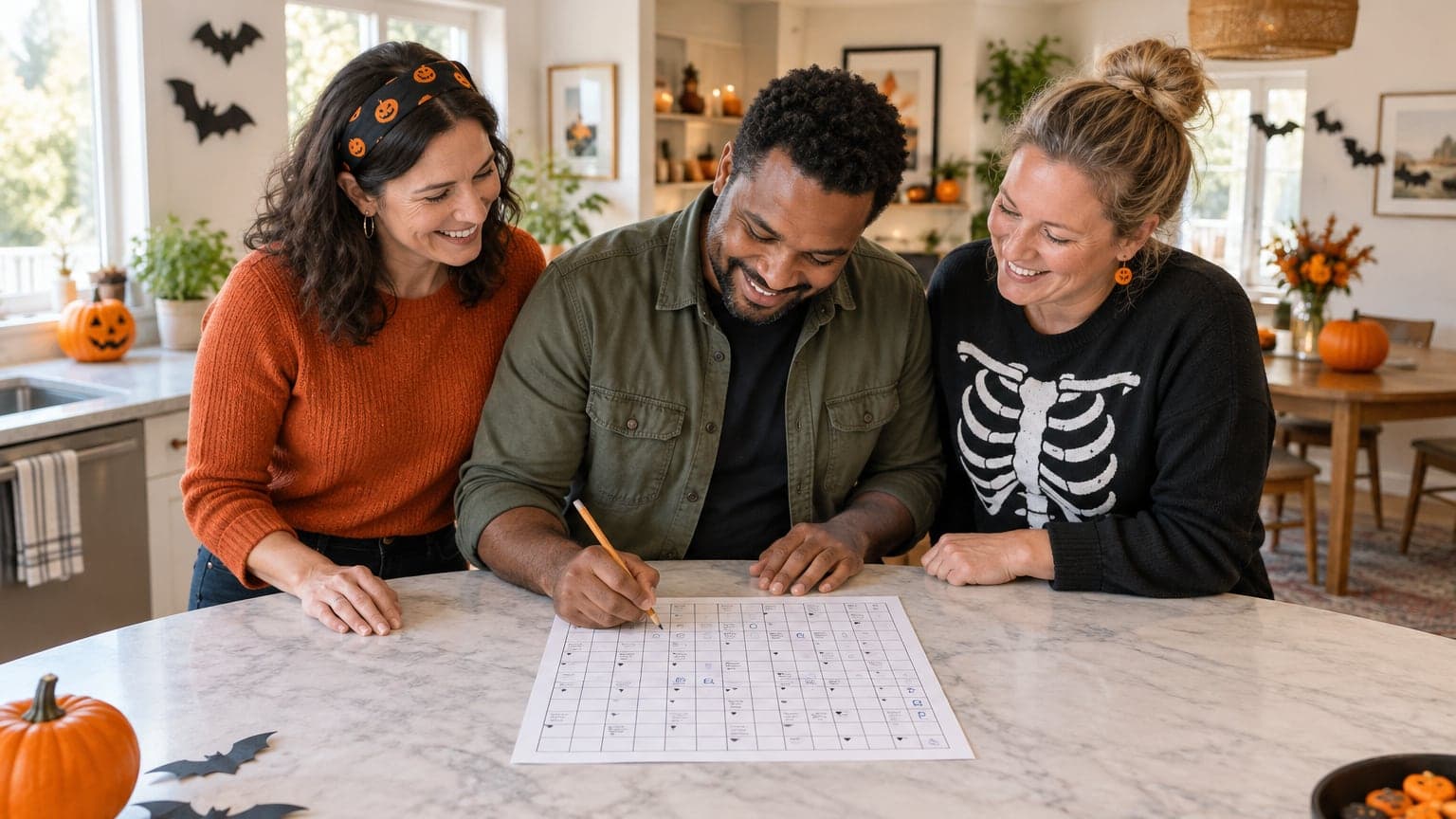 Halloween Crossword Puzzles for Adults: Party Ideas